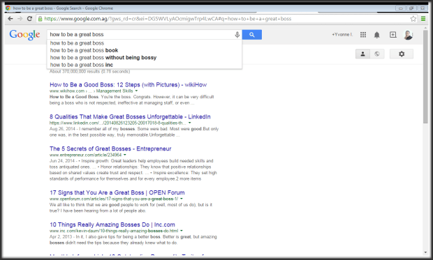 keyword search result for great boss