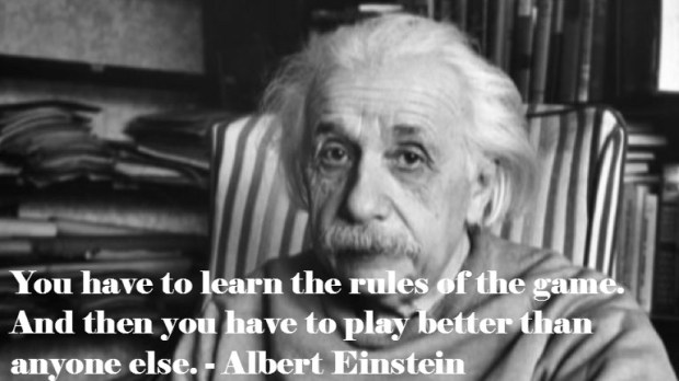 Albert Einstein quote on risk taking