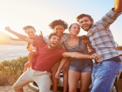 Enjoying with friends