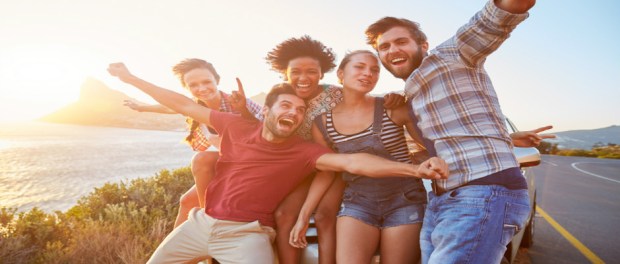 Enjoying with friends