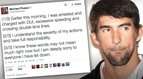 Screen-Shot of Michael Phelps confession